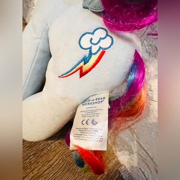 My Little Pony Build A Bear BABW Rainbow Dash 18" - Picture 2 of 2